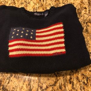 Women’s Ralph Lauren Flag Sweater